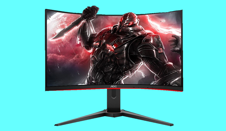 AOC32寸高清孤形顯示器，144HZ高刷游戲屏